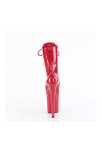 Pleaser FLAMINGO-1040GP Fuchsia Glitter Patent Ankle Boot in Fuchsia Glitter Patent