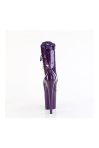 Pleaser FLAMINGO-1040GP Purple Glitter Patent Ankle Boot in Purple Glitter Patent