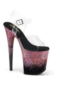 Pleaser FLAMINGO-808SS Clear Vinyl Sandal in Clear Vinyl from SexyShoes.com