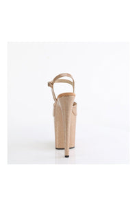 Pleaser FLAMINGO-809GP Gold Patent Sandal in Gold Patent