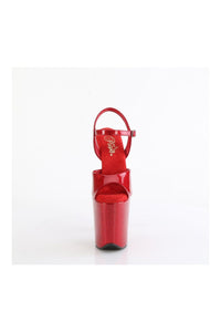 Pleaser FLAMINGO-809GP Red Patent Sandal in Red Patent