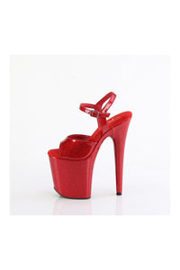 Pleaser FLAMINGO-809GP Red Patent Sandal in Red Patent