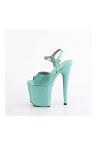 Pleaser FLAMINGO-809GP Turquoise Patent Sandal in Turquoise Patent