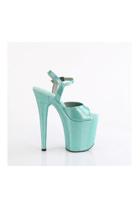 Pleaser FLAMINGO-809GP Turquoise Patent Sandal in Turquoise Patent
