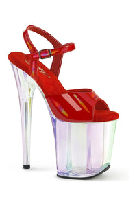 Pleaser FLAMINGO-809HT Red Patent Sandal in Red Patent from SexyShoes.com