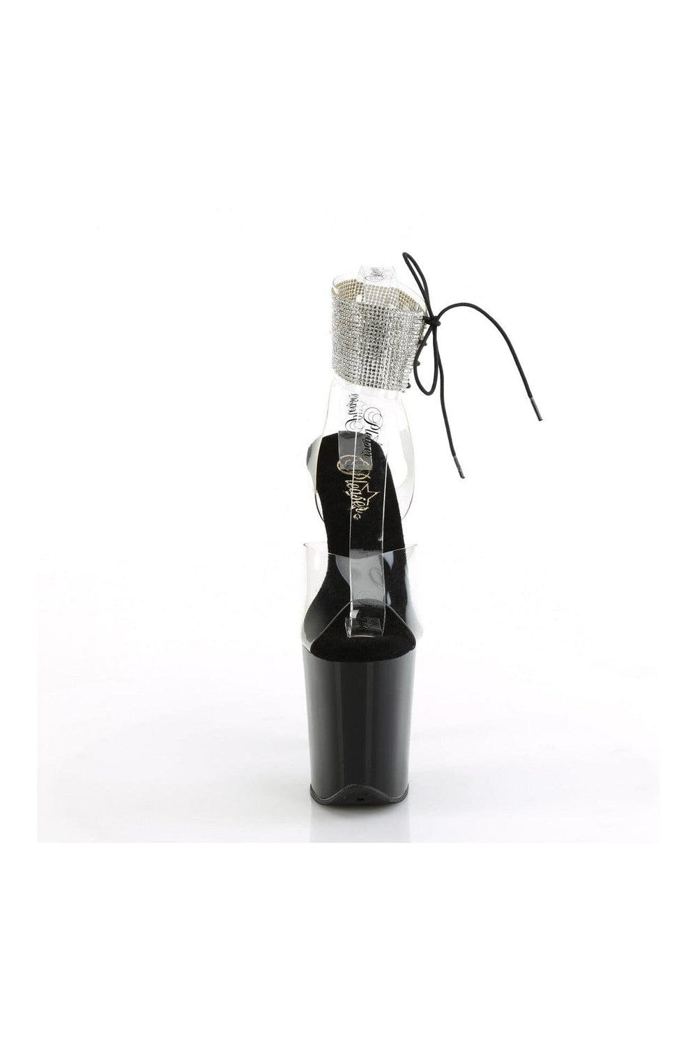 Pleaser FLAMINGO-891-2RS Clear Vinyl Sandal in Clear Vinyl