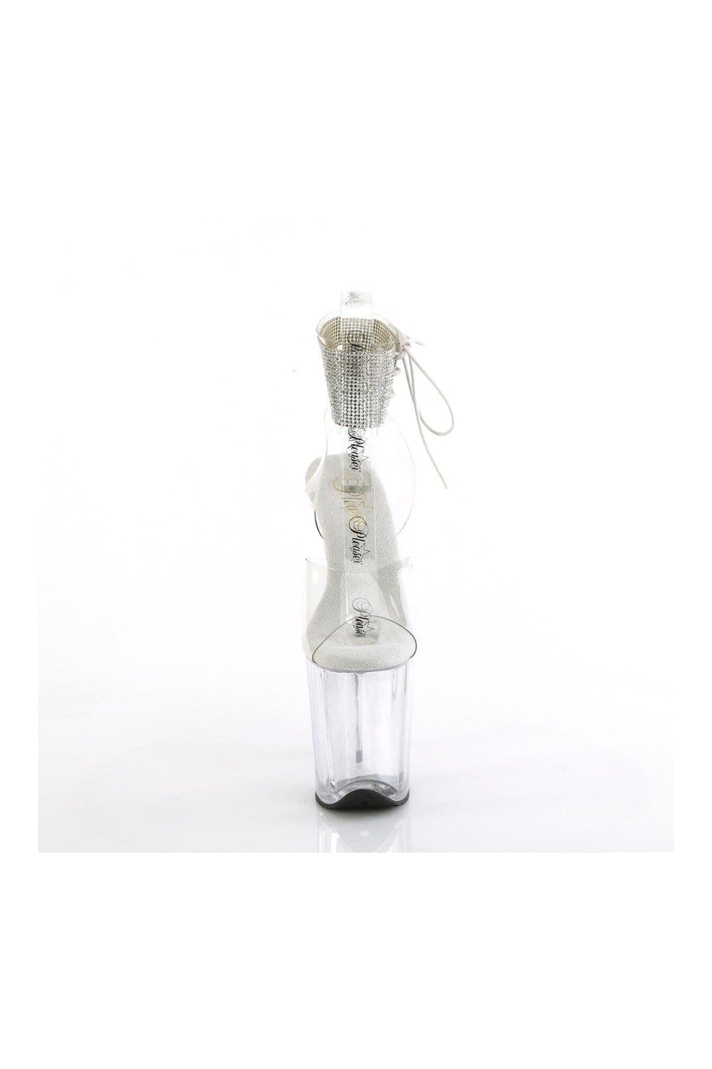 Pleaser FLAMINGO-891-2RS Clear Vinyl Sandal in Clear Vinyl