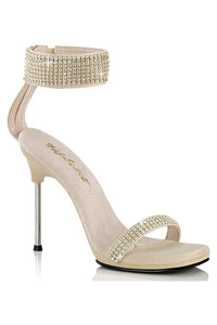 Fabulicious  CHIC-40 Sandal in Nude Faux Leather from SexyShoes.com