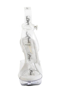 Fabulicious  COCKTAIL-506 Sandal in Clear Vinyl