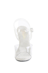Fabulicious  CUPID-408 Sandal in Clear Vinyl