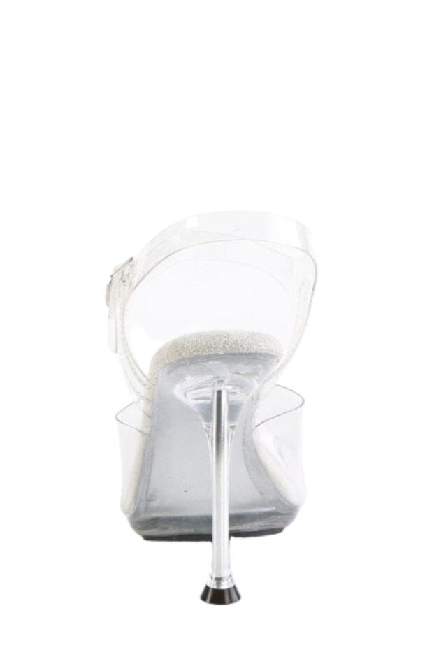 Fabulicious  CUPID-408 Sandal in Clear Vinyl