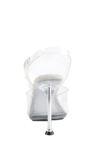 Fabulicious  CUPID-408 Sandal in Clear Vinyl