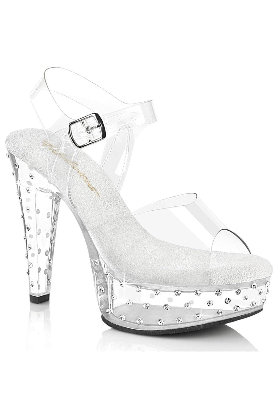 Fabulicious Clear Sandals Platform Stripper Shoes | Buy at Sexyshoes.com