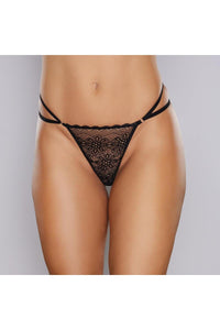 Adore Lingerie Good Girl Lace Thong in Black  from SexyShoes.com