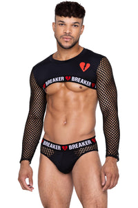 Roma Confidential Heartbreaker Crop Top in Black  from SexyShoes.com