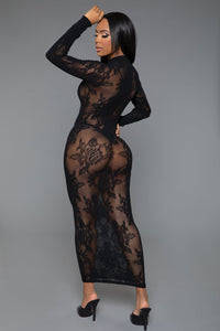 Innocent Touch Lace Bodystocking Dress-Stripper Dresses-SEXYSHOES.COM