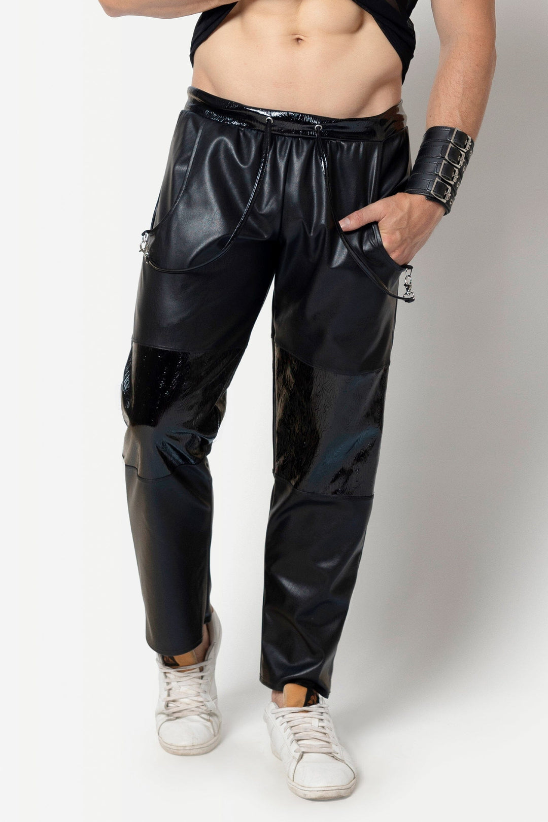 JENSEN Faux Trousers-Fetish Pants-SEXYSHOES.COM
