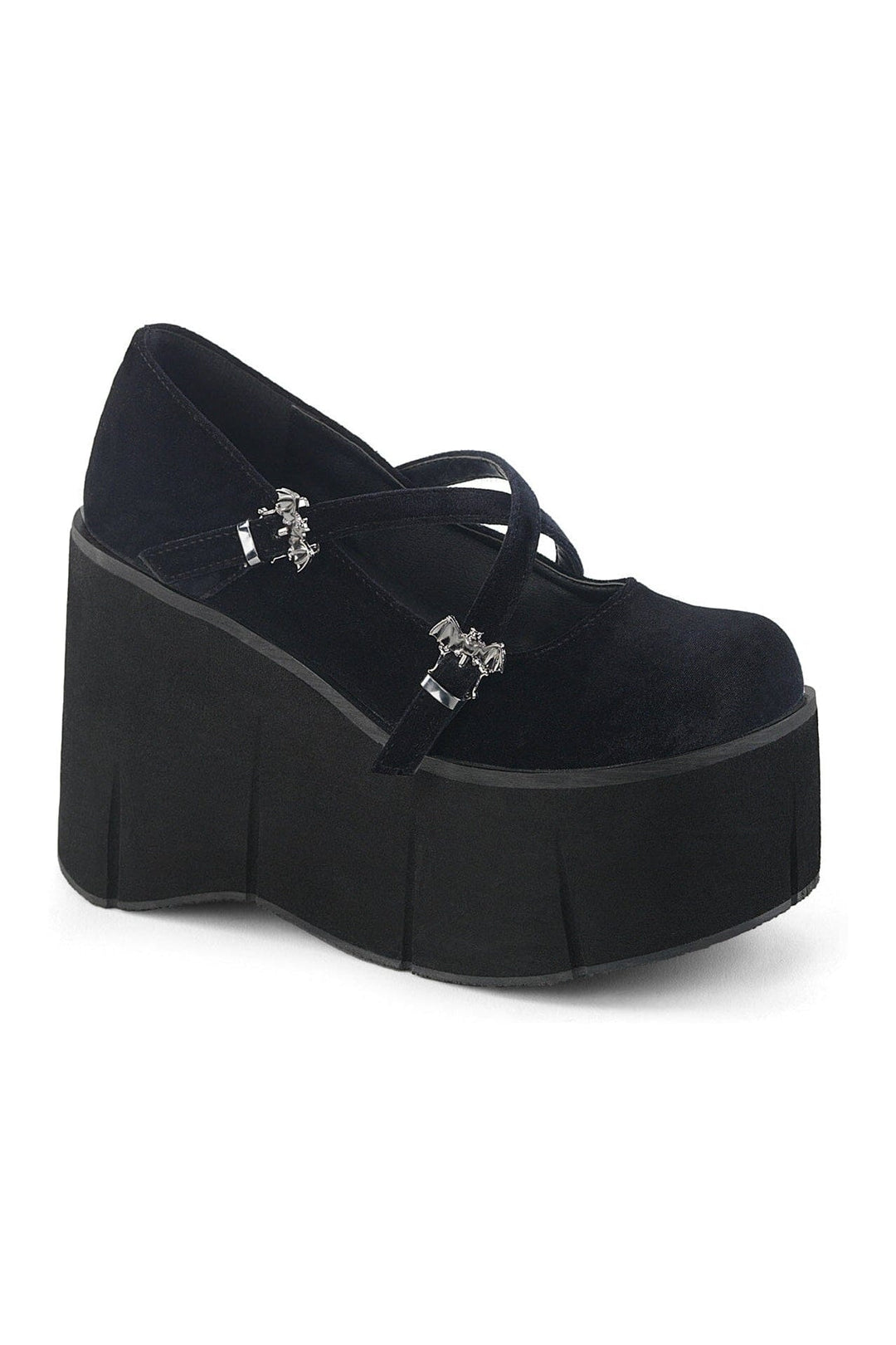 KERA-10 Black Velvet Mary Jane-Mary Janes-SEXYSHOES.COM