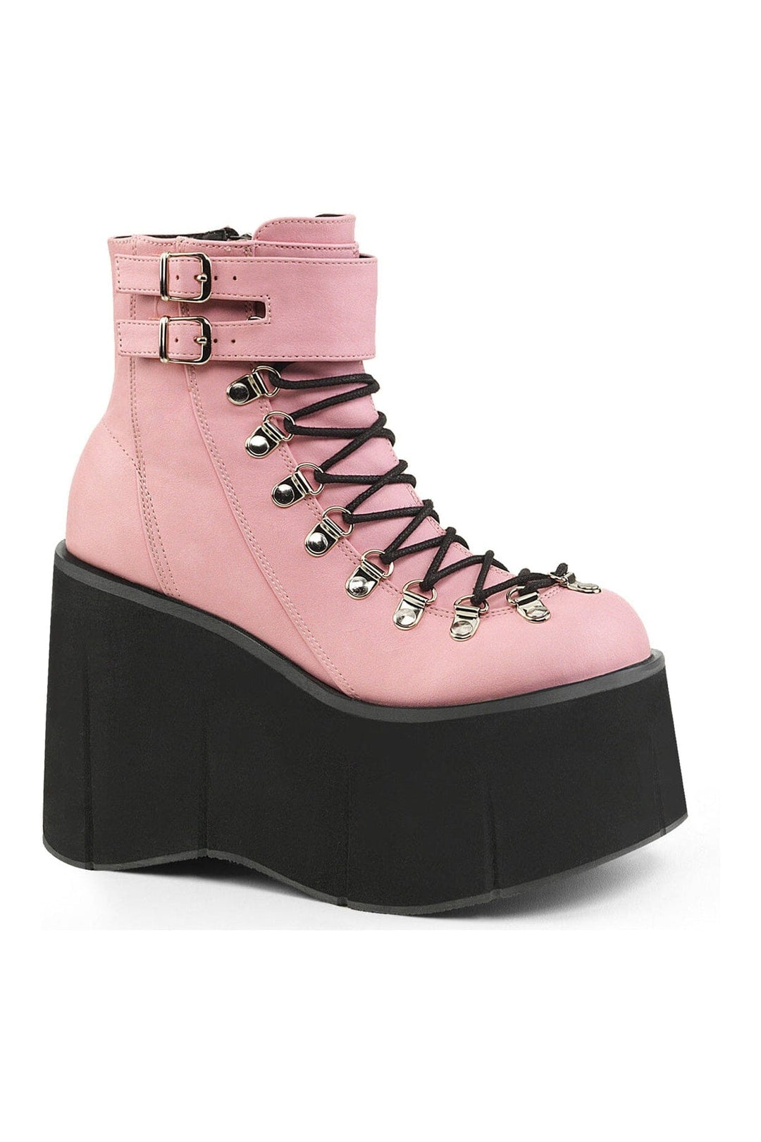 KERA-21 Pink Vegan Leather Ankle Boot-Ankle Boots-SEXYSHOES.COM