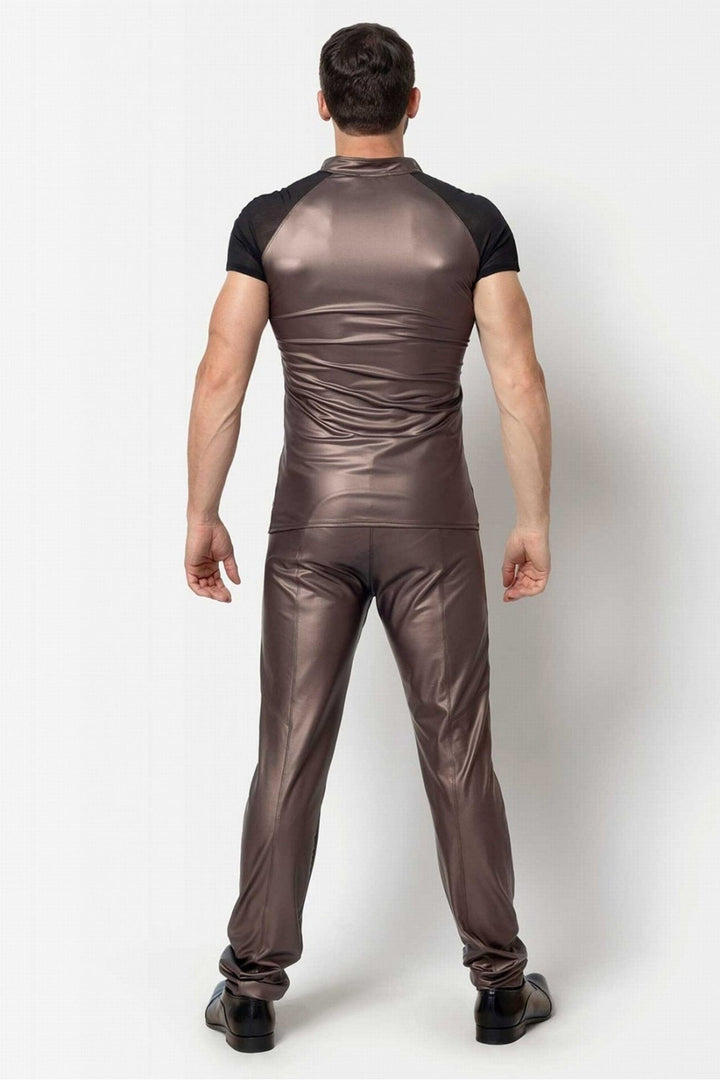 KETIL Shiny Wetlook T-Shirt-Fetish Tops-SEXYSHOES.COM
