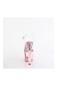 Pleaser LOVESICK-708T Clear Vinyl Sandal in Clear Vinyl