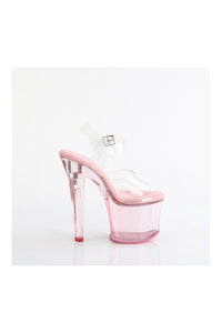 Pleaser LOVESICK-708T Clear Vinyl Sandal in Clear Vinyl