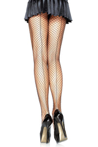 Leg Avenue Lycra Industrual Net Panty Hose W/ Seam Back in Black  from SexyShoes.com