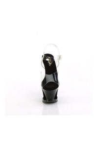 Pleaser MOON-708USD Clear Vinyl Sandal in Clear Vinyl
