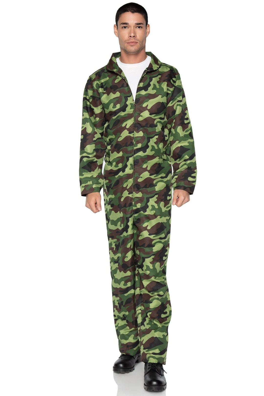 Men's Camo Jumpsuit-Uniformed Costumes-SEXYSHOES.COM