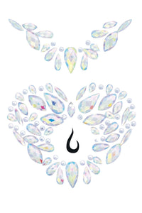 Leg Avenue Novalie Adhesive Body Jewels Sticker in Clear  from SexyShoes.com