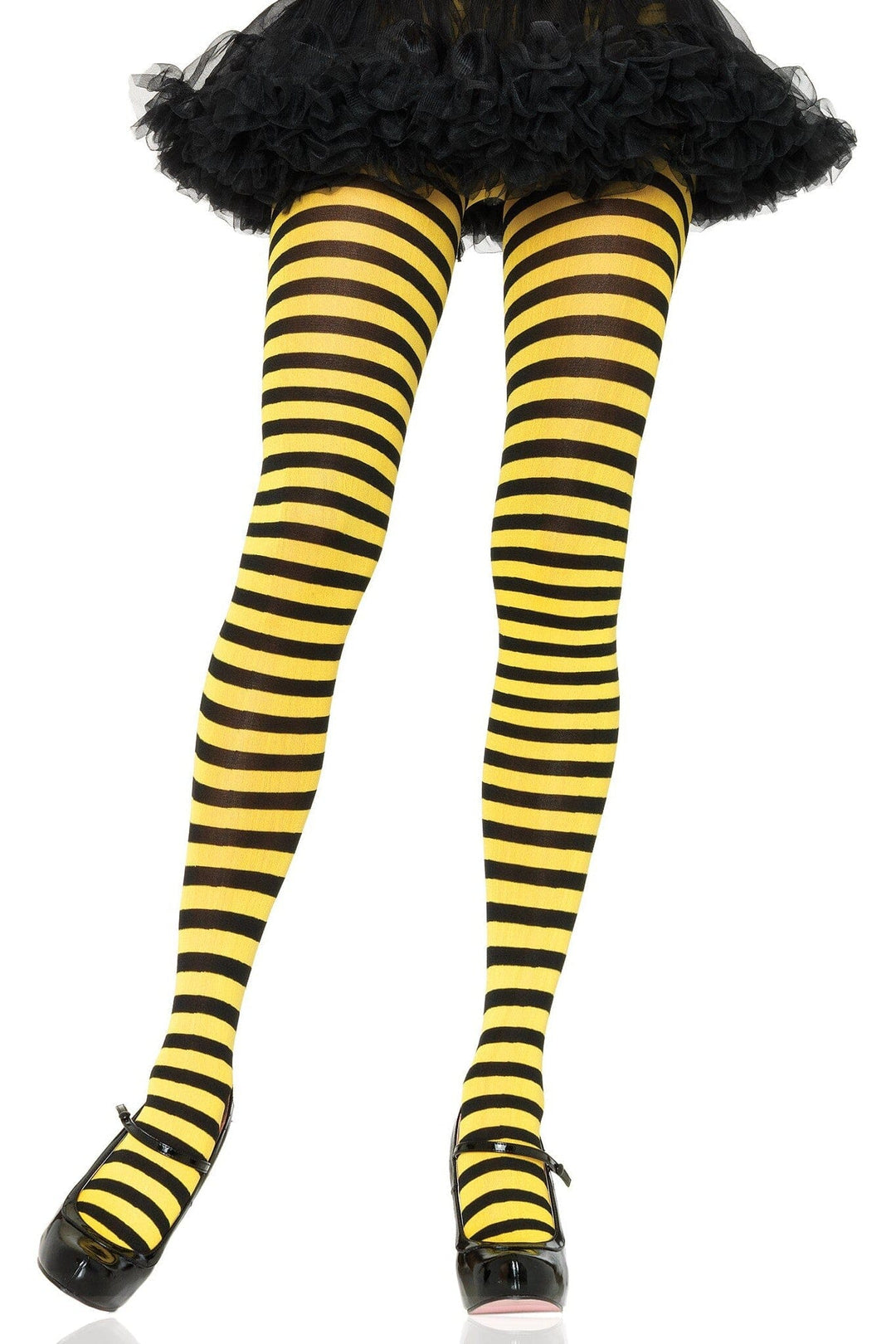 Nylon Striped Tights