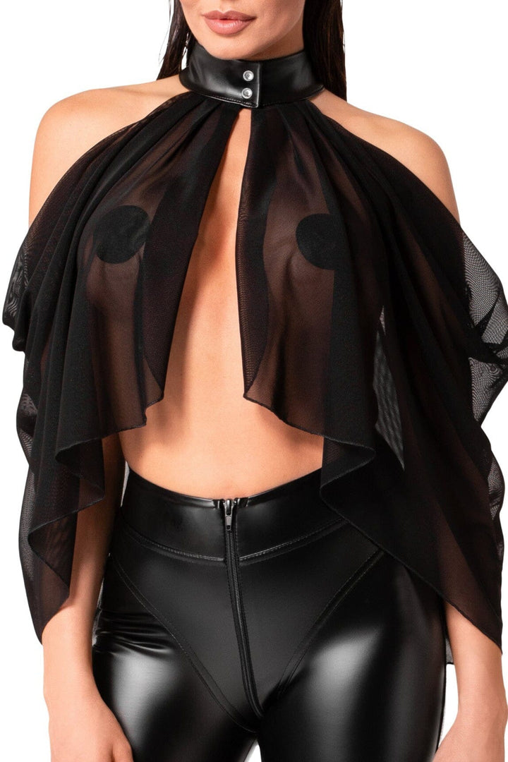 Opium Tulle Bolero-Fetish Tops-SEXYSHOES.COM