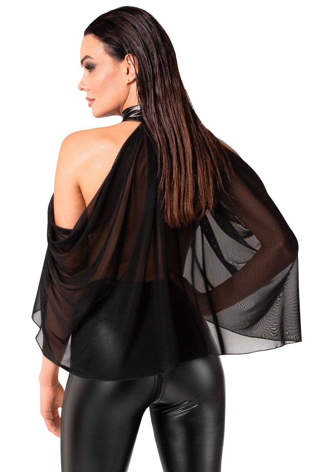 Opium Tulle Bolero-Fetish Tops-SEXYSHOES.COM