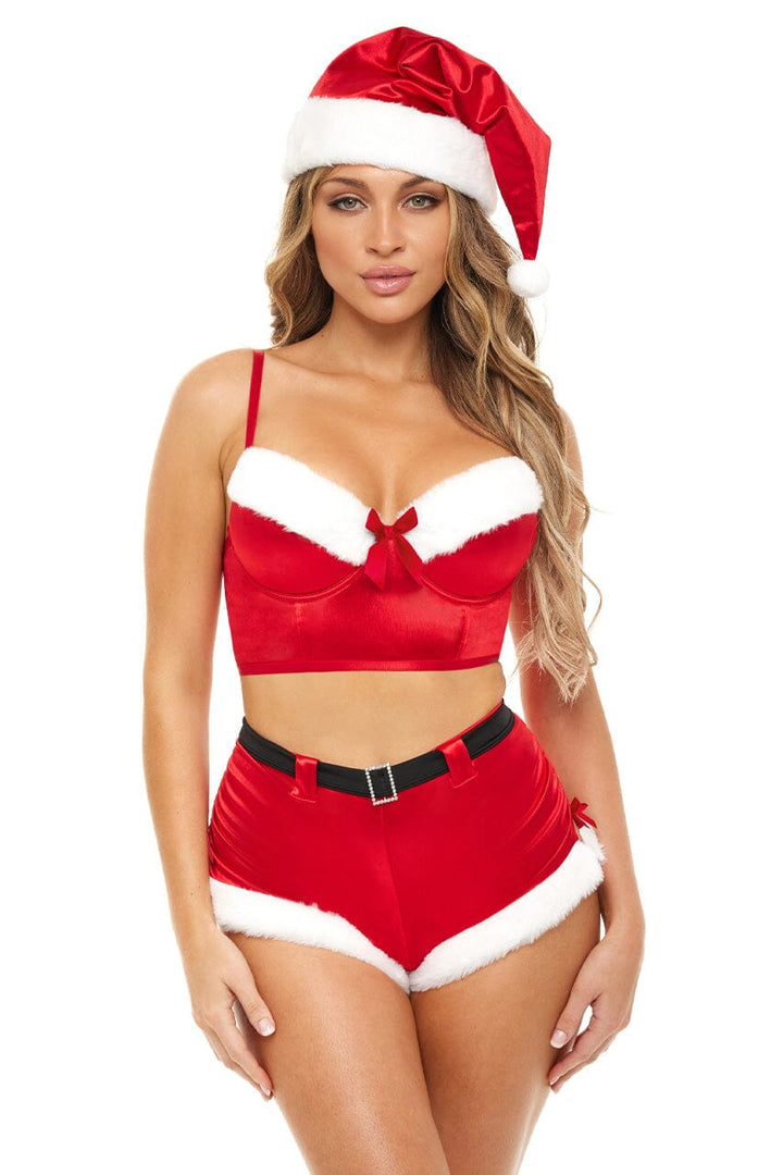 Padded Longline Bra And High Waist Short-Holiday Costumes-SEXYSHOES.COM