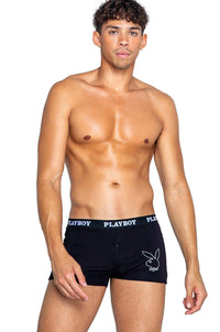 Roma Confidential Playboy Mens Tuxedo Modal Boxer Briefs in Black  from SexyShoes.com