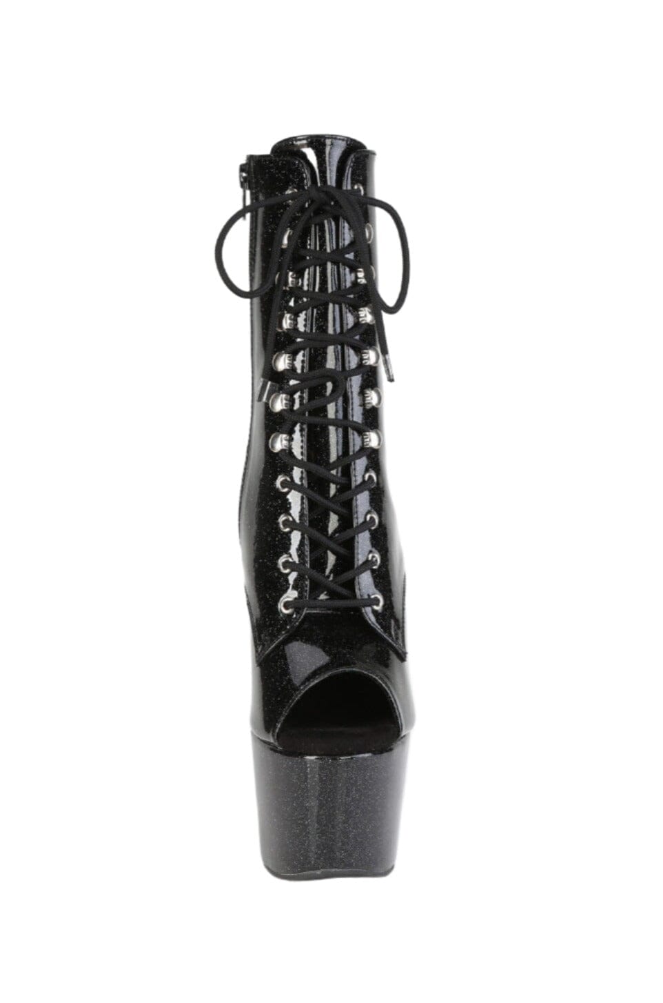 Pleaser  ADORE-1021GP Ankle Boot in Black Patent