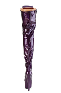 Pleaser  ADORE-3020GP Thigh Boot in Purple Patent
