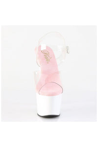 Pleaser  ADORE-708 Sandal in Clear Vinyl