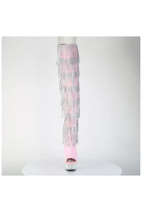 Pleaser  BEJEWELED-3017HG-RSF Thigh Boot in Pink Patent