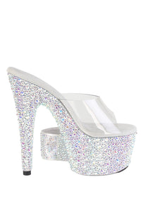 Pleaser  BEJEWELED-712MS Slide in Clear Vinyl
