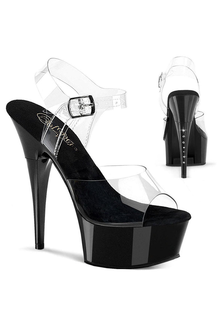 Pleaser Clear Sandals Platform Stripper Shoes | Buy at Sexyshoes.com