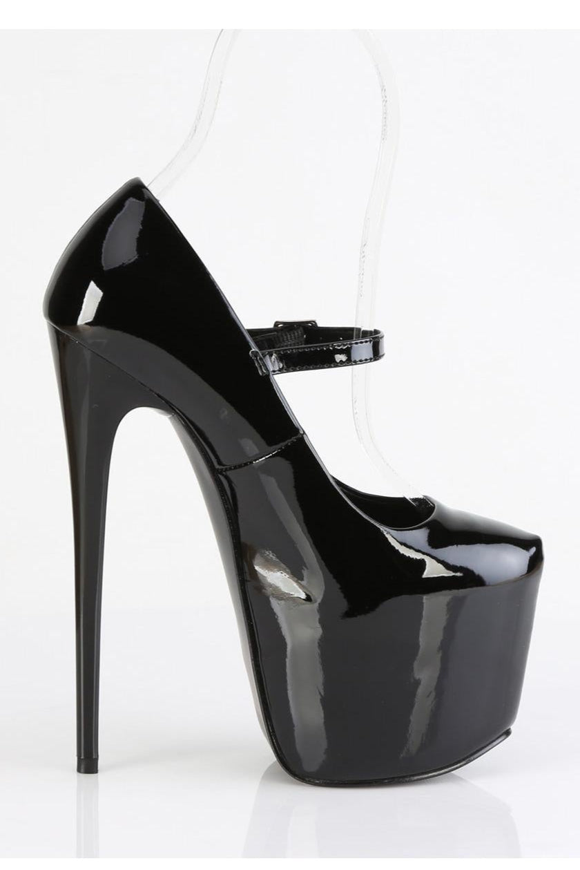 Pleaser  JUBILANT-28 Mary Jane in Black Patent