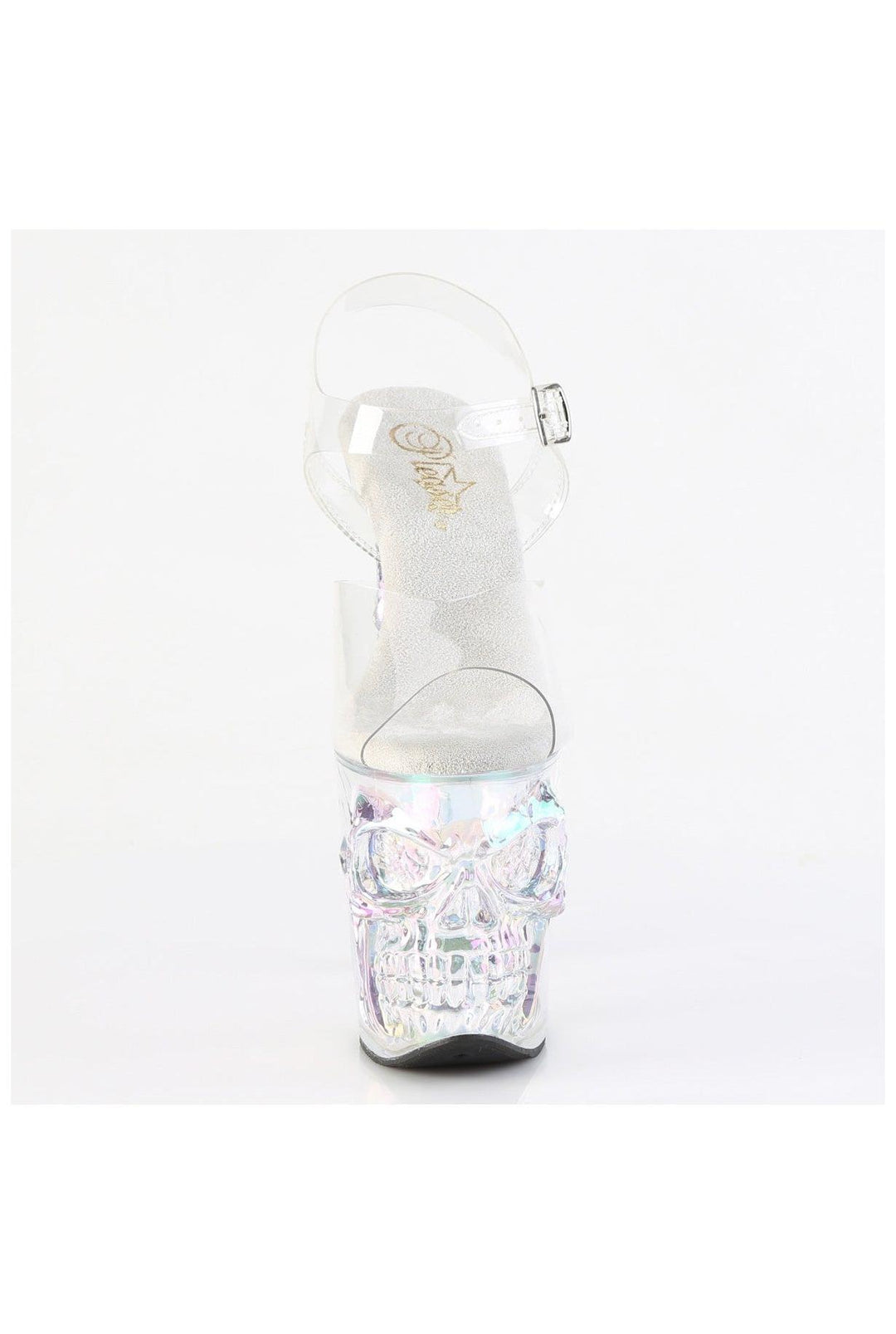 Pleaser  RAPTURE-808HT Sandal in Clear Vinyl