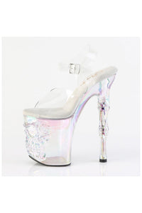 Pleaser  RAPTURE-808HT Sandal in Clear Vinyl