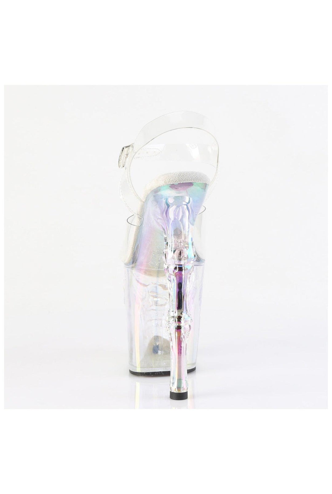 Pleaser  RAPTURE-808HT Sandal in Clear Vinyl