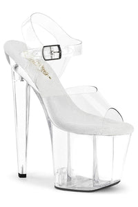 Pleaser  RAZZLE-808 Sandal in Clear Vinyl from SexyShoes.com