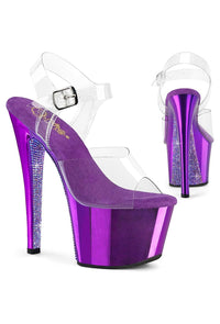 Pleaser  SKY-308CHRS Sandal in Clear Vinyl from SexyShoes.com