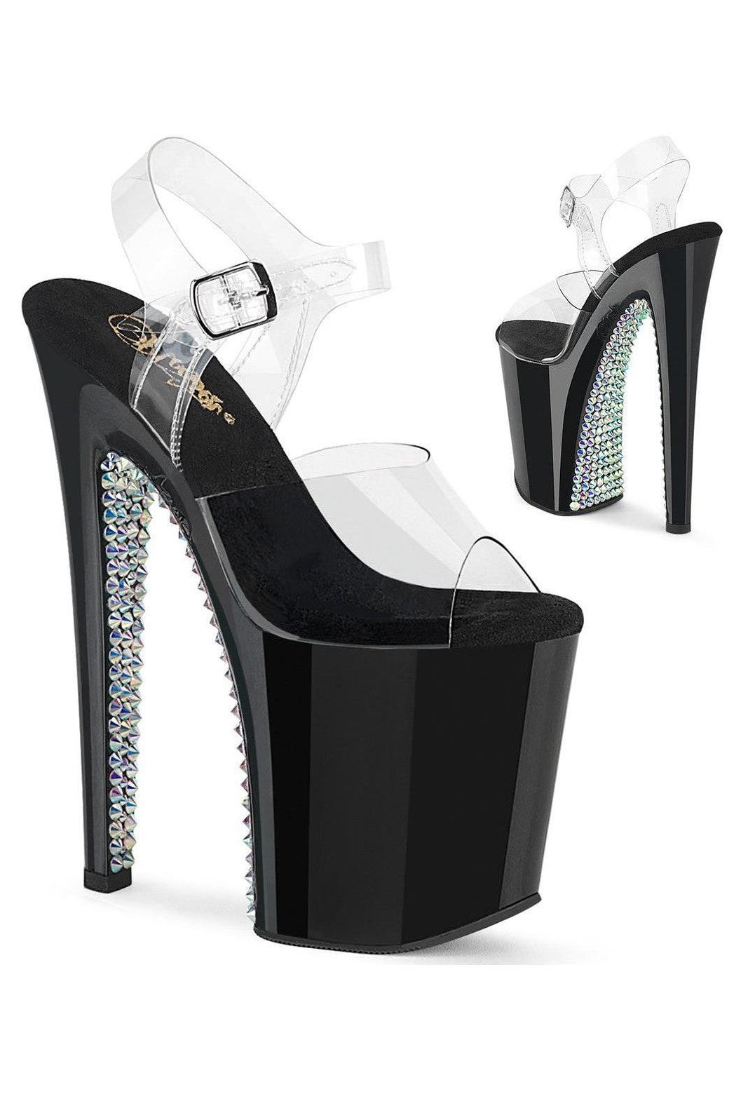 Pleaser Clear Sandals Platform Stripper Shoes | Buy at Sexyshoes.com