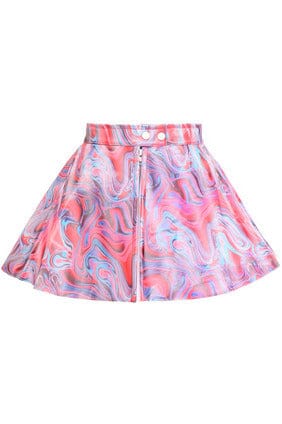 Retro Swirl Skirt-Mini Skirts-SEXYSHOES.COM