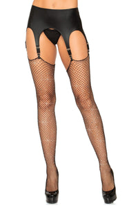 Leg Avenue Rhinestone Fishnet Stockings in Black  from SexyShoes.com